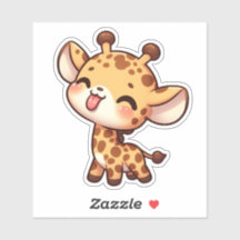 Cute Giraffe Sticking its Tongue