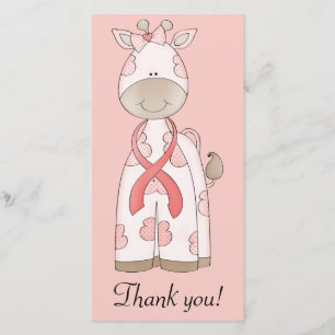 Cute Giraffe Thank You Card