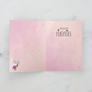 Cute Giraffe Thank You Card