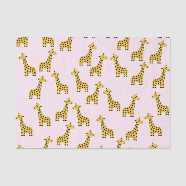 Cute Giraffe Tissue Paper (Front)