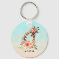 Cute Giraffe Watercolor Mum & Baby