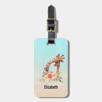 Cute Giraffe Watercolor Mum & Baby