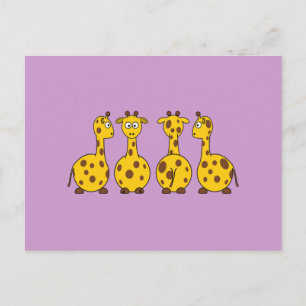 Cute Giraffe, Wild Animal Postcard