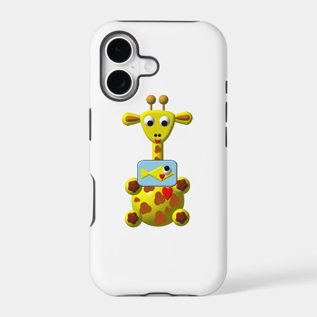 Cute Giraffe with Goldfish (Back)