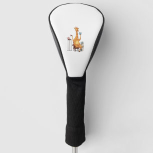 Cute Giraffes, Books and Tea Gift   Golf Head Cover