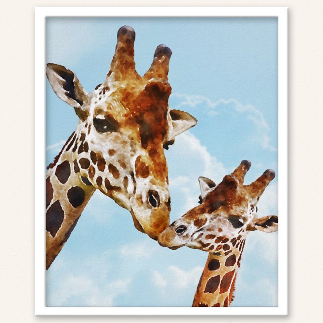Cute Giraffes Nursery Poster (Creator Uploaded)