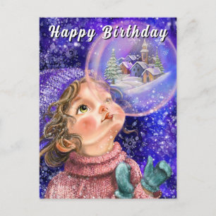 Cute Girl Birthday Card