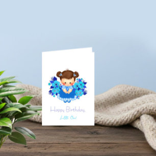 Cute Girl Birthday Greeting Card