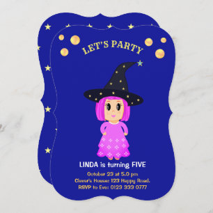 Cute Girl Birthday Invitation