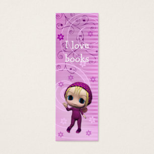 Cute Girl Bookmark Design