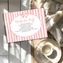 Cute Girl Books for Baby Pink Ribbon Stripes