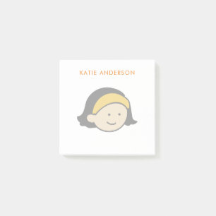 Cute Girl Children's To do lists Post-it Notes