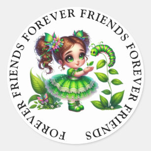 Cute Girl Friendship Stickers