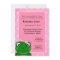 Cute  Girl Frog Baby Shower  Invitation