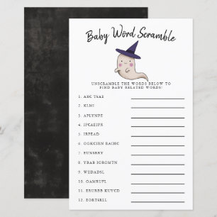 Cute Girl Ghost Baby Word Scramble Game