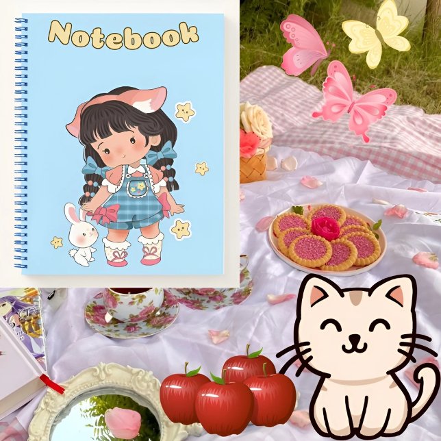 Cute girl 🌸gift for your Daughter✨🌷 Notebook (Creator Uploaded)