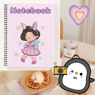 Cute girl 🌸gift for your Daughter✨🌷 Notebook