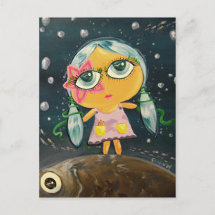 Cute Girl - Girl From The Sea Postcard