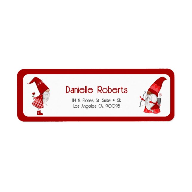 Cute girl gnome and cupid gnome (Front)