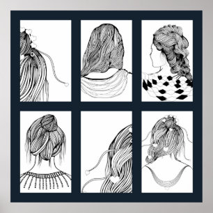 Cute Girl Hairstyle Poster