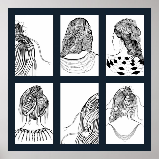 Cute Girl Hairstyle Poster (Front)