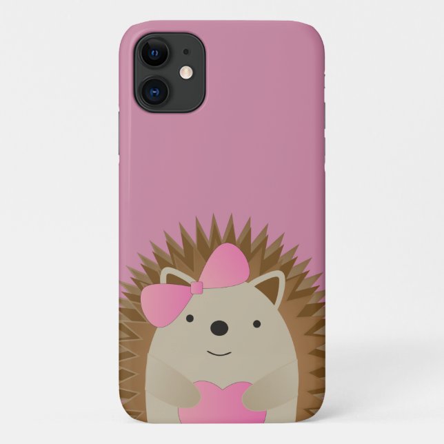 Cute Girl Hedgehog Case-Mate iPhone Case (Back)