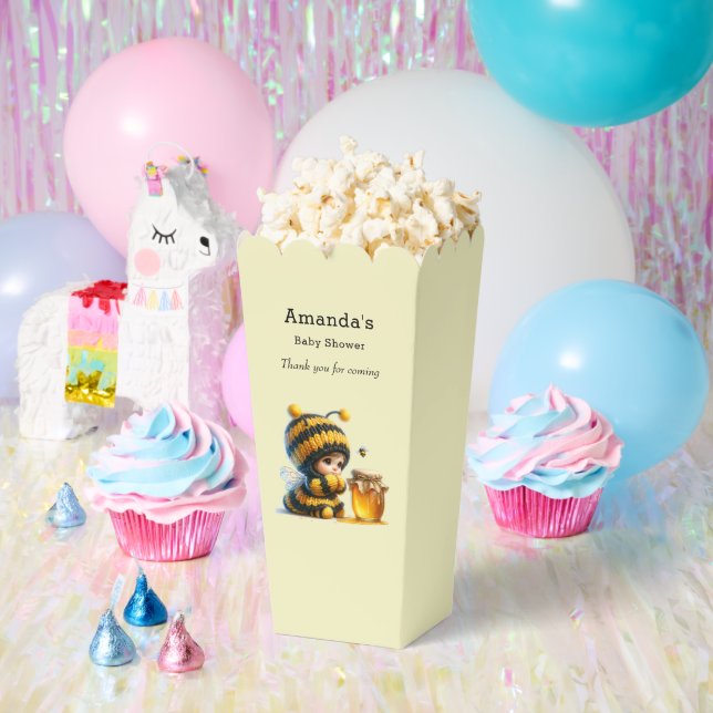 Cute Girl in Bee Costume with Honey Baby Shower Favour Box (Party)