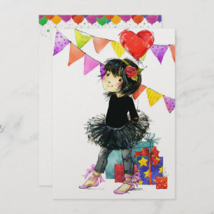 Cute Girl Invitations