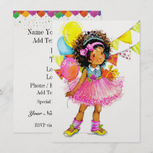Cute Girl Invitations