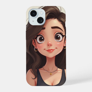 cute girl iPhone 15 case
