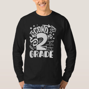 Cute Girl Kid 2nd Second Grade Squad Crew Team Cla T-Shirt