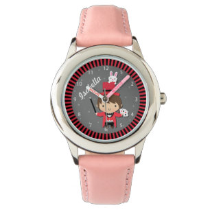 Cute Girl Magician and Bunny For Kids Watch