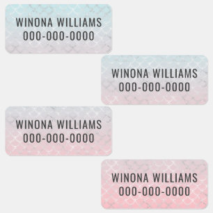 Cute Girl Mermaid Kids Name Phone School Clothing