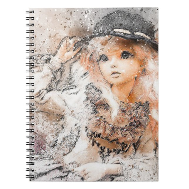 Cute Girl Notebook (Front)