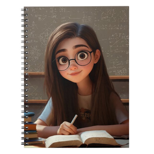 cute girl notebook (Front)