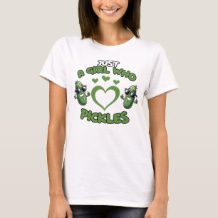 Cute girl pickle lover  T-Shirt