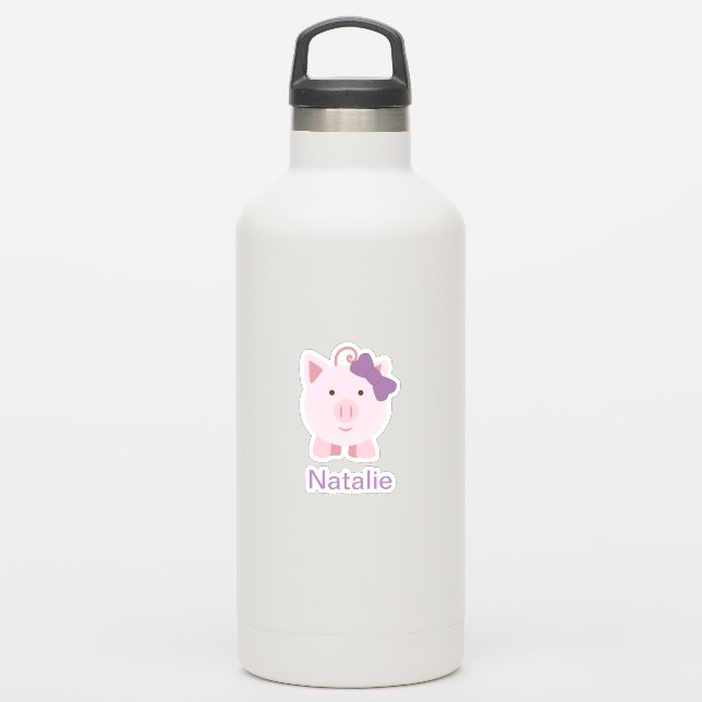 Cute Girl Pig (Waterbottle)