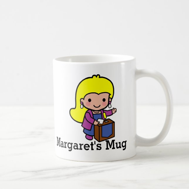 Cute girl Politician / Speaker Coffee Mug (Right)