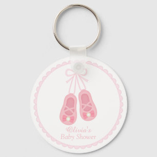 Cute Girl Shoes Ballerina Baby Shower Favours Key Ring