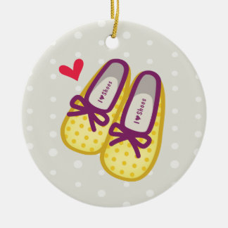 Cute Girl Shoes Ceramic Tree Decoration