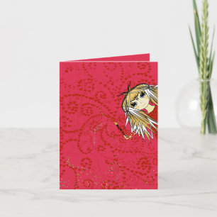 Cute Girl Valentine or Note Cards