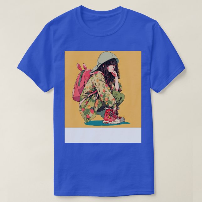 cute girl waiting T-Shirt (Design Front)