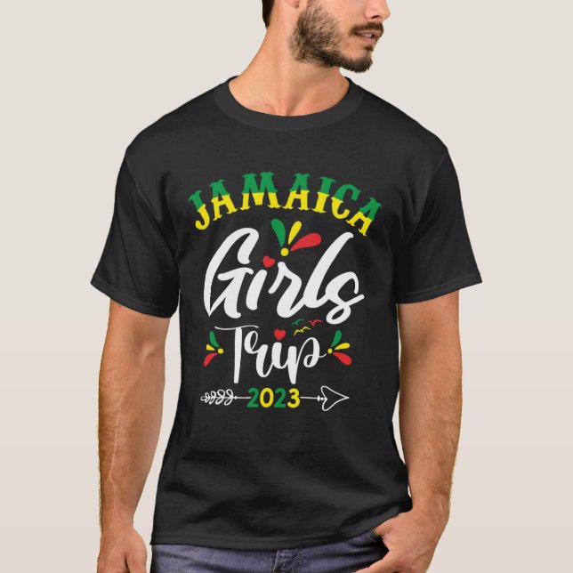 Cute Girl Weekend Jamaica Girls Trip 2023 T-Shirt (Front)