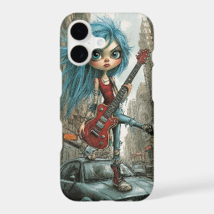Cute Girl with Guitar iPhone 17 Case Mate