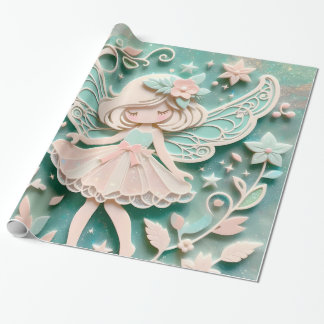 Cute Girl Wrapping Paper