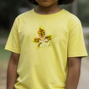 Cute girlie flower orchid kids t-shirt