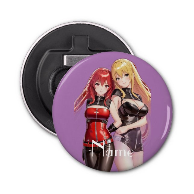 Cute Girls Anime Thunder_Cove Bottle Opener (Front)