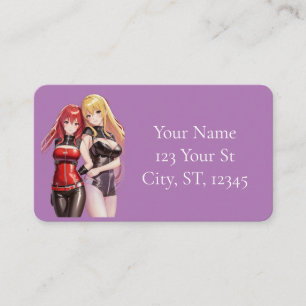 Cute Girls Anime Thunder_Cove Business Card