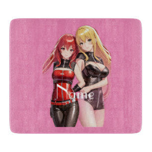 Cute Girls Anime Thunder_Cove Cutting Board