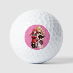 Cute Girls Anime Thunder_Cove Golf Balls